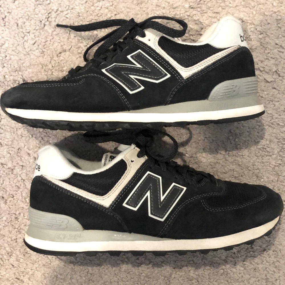 New Balance Black 574 Sneakers